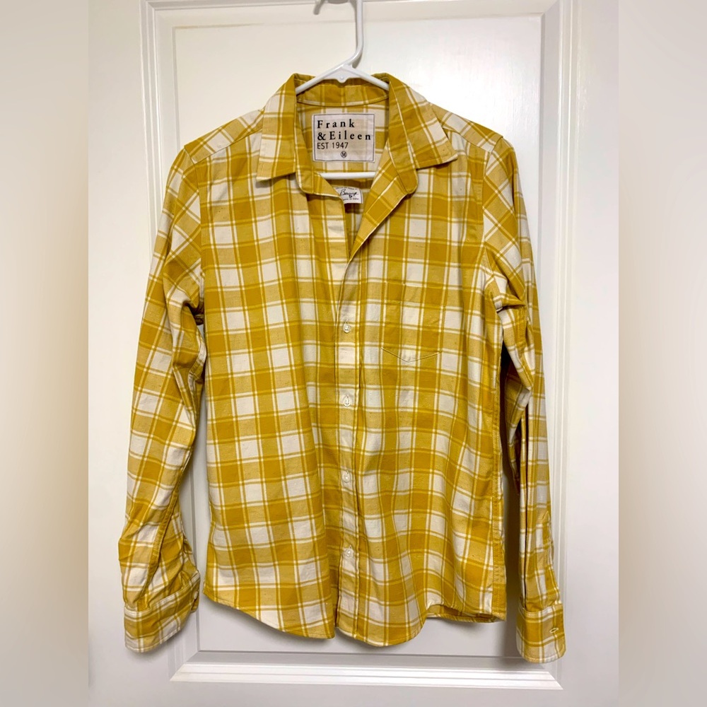 Frank & Eileen Yellow Plaid Button Down Shirt